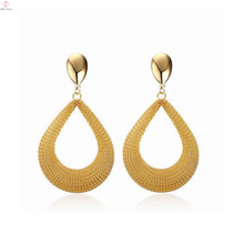 Latest Design Personalized Saudi Gold Long Earrings Jewelry, Women Fashion Long Gold Earrings